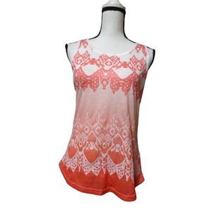 EverMour Sequin Embellished Tank Top, White/ Coral; Size M